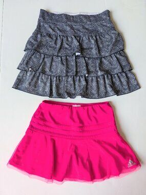 Lot of 2 Girls Active Skort Golf Tennis Sports Garb/ Adidas